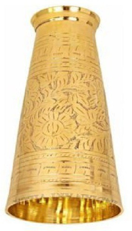 rkdenterprises 1 big brass glass Glass(Brass, 1350 ml, Gold, Pack of 1)