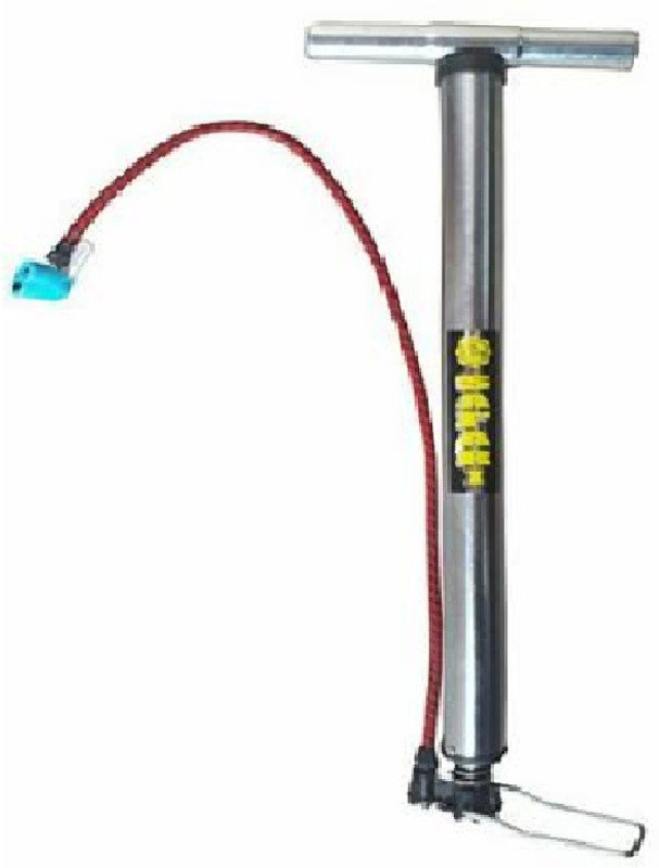 komet Heavy Duty With Steel Handle Bicycle, MotBicycle Pump (Silver) Bicycle, Ball, Balloon Pump(Silver)
