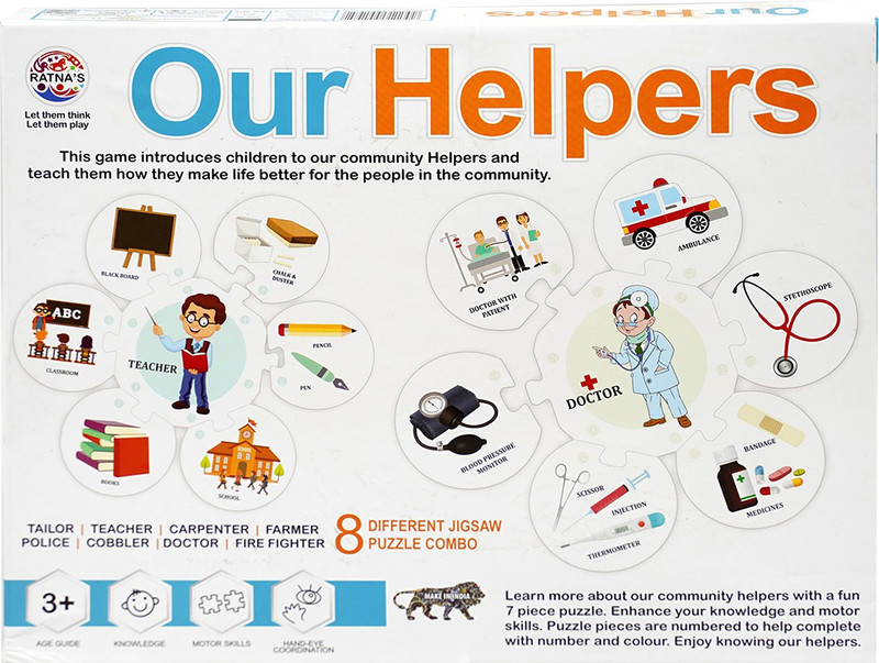 prem ratna toys OUR HELPERS(56 Pieces)