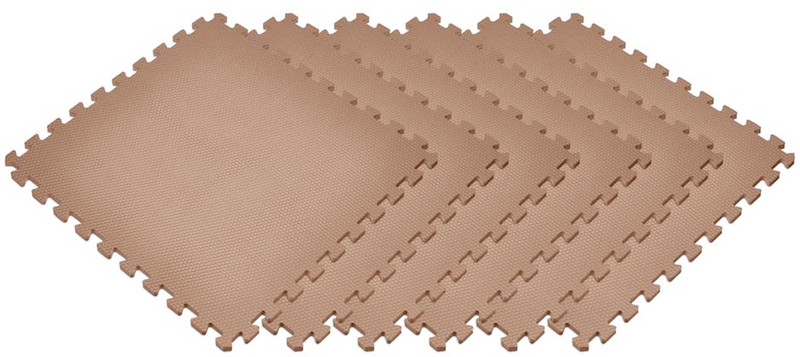 IRIS Interlocking Floor Mat (16 sqft) Protective Floor Grey 10 mm Exercise & Gym Mat