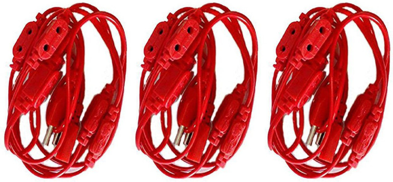small candy 10+1 Rice light jointer Ladi/lari jointer, Led light jointer Wire Connector(Red, Pack of 3)
