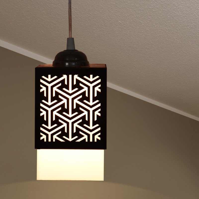 Flipkart Perfect Homes Wooden Hanging Lamp Style Hanging Lamp Creative Wood Pendant Light Lamp suitable for Living Room,Foyer,Bedroom,Hallway Pendants Pendants Ceiling Lamp