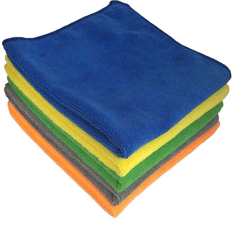 shinecare Microfiber Vehicle Washing  Towel(Pack Of 5)