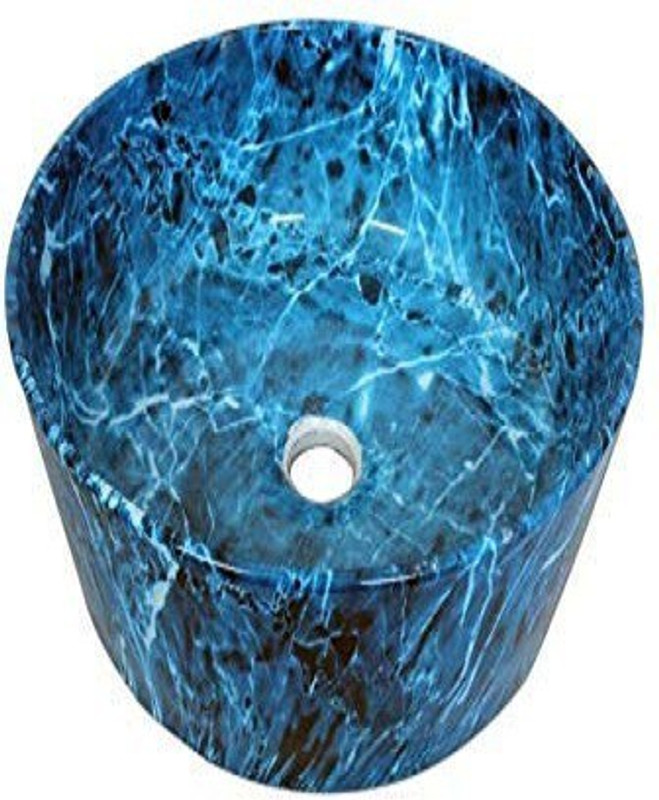 varsha indotech sales Oval Mini Wash Basin (Blue) VIS00015 Top Mount(BLUE)