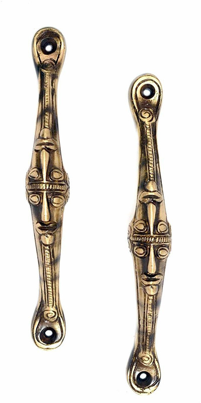 pooja Brass Cabinet/Draw Pull(Brown)