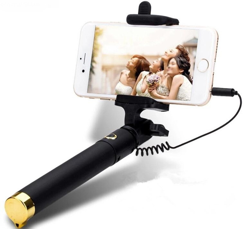 vijsun Cable Selfie Stick(Black)