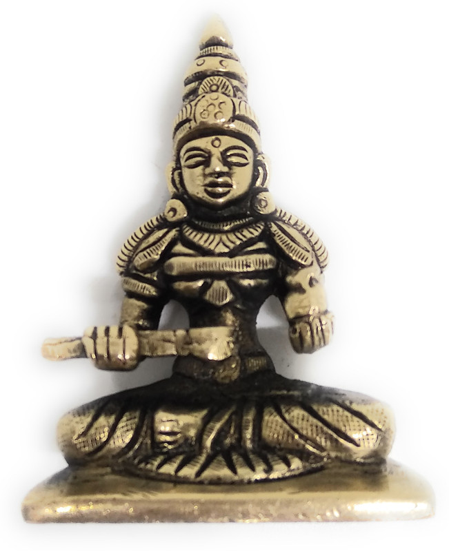 astrosale Ashtdhatu Annapurna Idol Decorative Showpiece  -  8 cm(Brass, Gold)