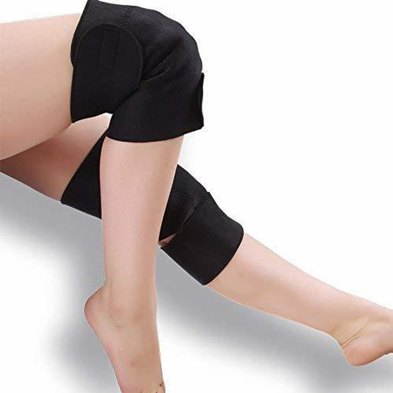 dholakiya D1-Knee Support Belt Tourmaline Knee Braces Support Heating Belt Elbow & Ankle Support(Black, Multicolor)