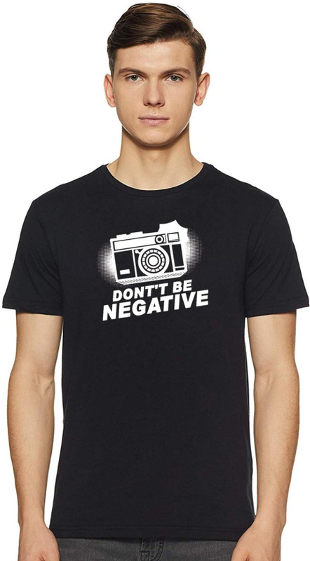 fabino Graphic Print Men & Women Round Neck Black T-Shirt