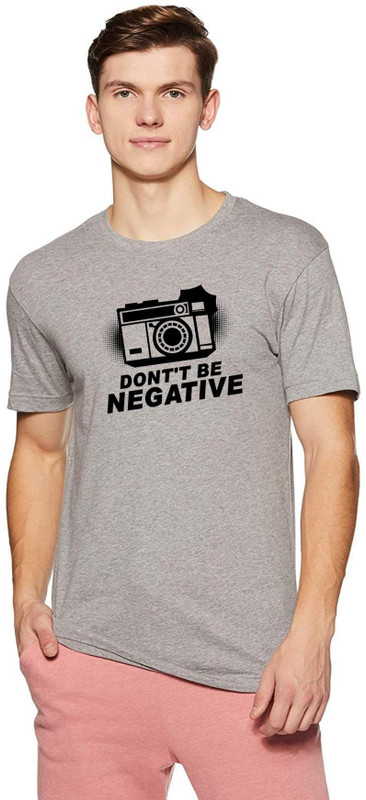 fabino Graphic Print Men & Women Round Neck Grey T-Shirt