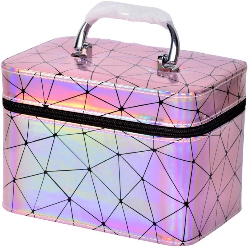 Quick Shel MEDIUM SIZE VANITY BOX FOR COSMETICS,MAKEUP & JEWELLERY MAKEUP , COSMETICS & JEWELLEY Vanity Box(Pink)