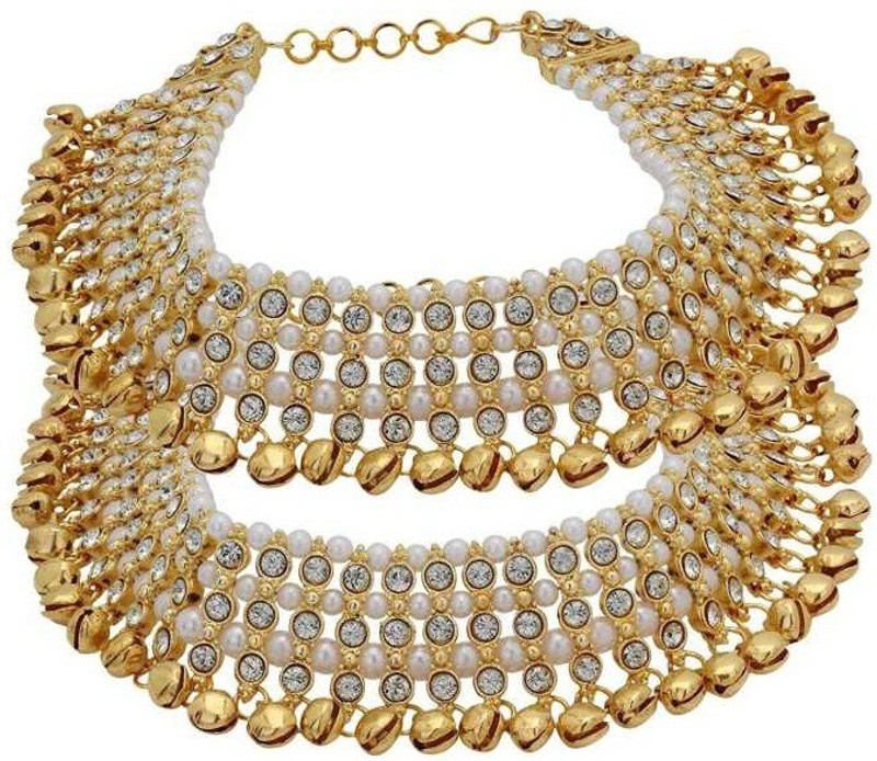 shree radhey goods shree radhey Alloy Anklet(Pack of 2)