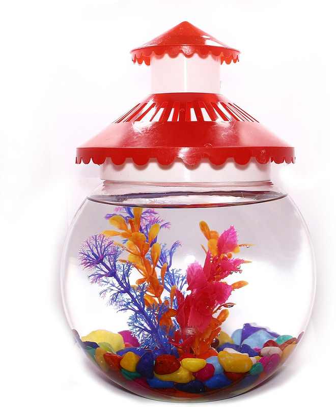 fishyscapes s001 Round Ends Aquarium Tank(3 L)