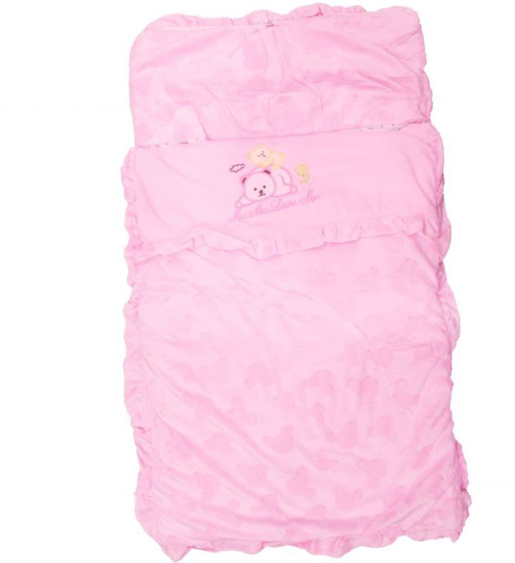 1st baby Cartoon Single Hooded Baby Blanket(Cotton, Pink)