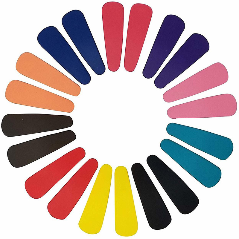 fun city Multicolour Metal Tic Tac Matte Blissful Snap Hair Clips Tic Tac Clip(Multicolor)