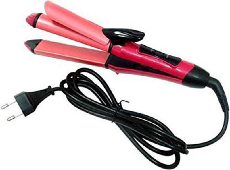 manshree creation Professional 2 in 1 Hair Styler- Hair Curler & Straightener for Women Hair Straightener_MSC09 Hair Styler(Pink)