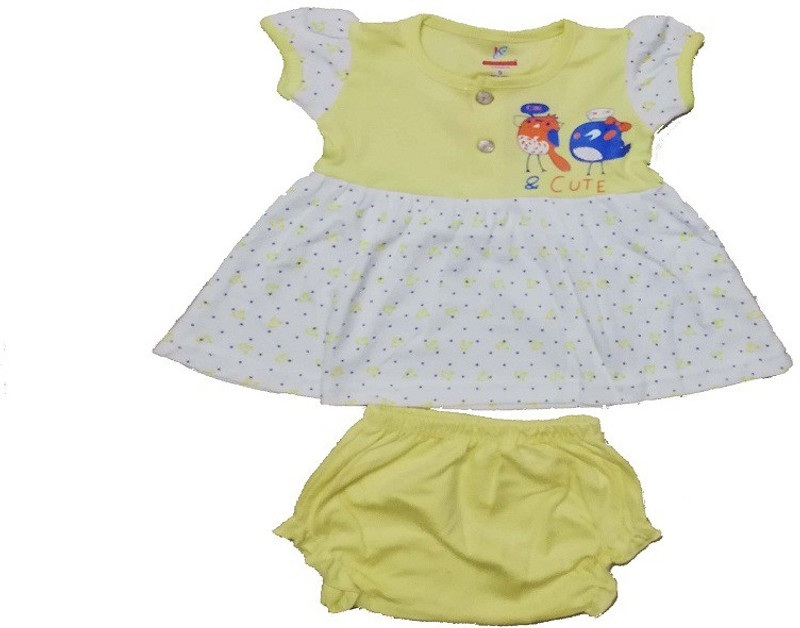 kinder choice Girls Party(Festive) Dress Panty(Yellow)