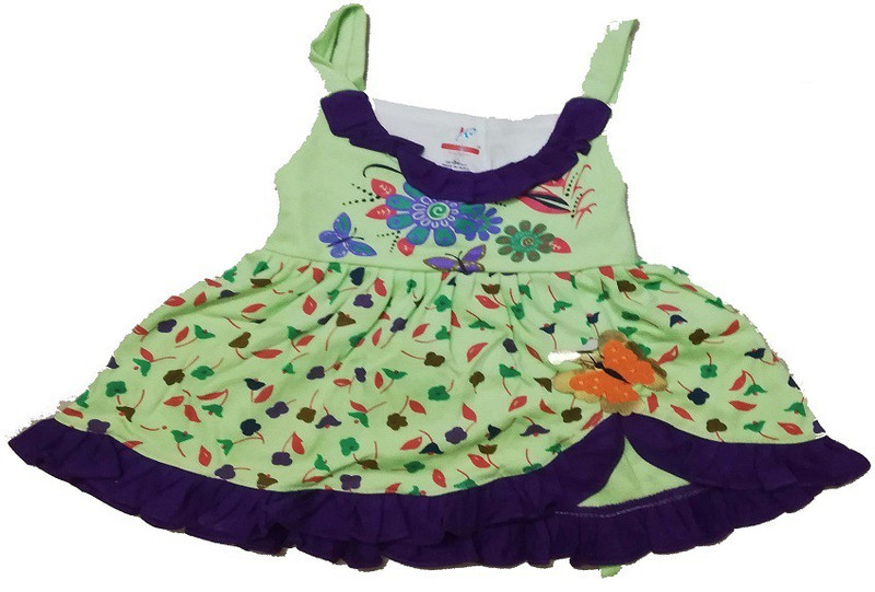 kinder choice Girls Midi/Knee Length Festive/Wedding Dress(Pink, Sleeveless)