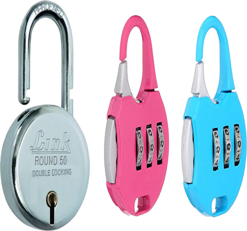 shivnath enterprises SAFETY LOCK DOOR LOCK ,BAG LOCK Padlock(Multicolor)
