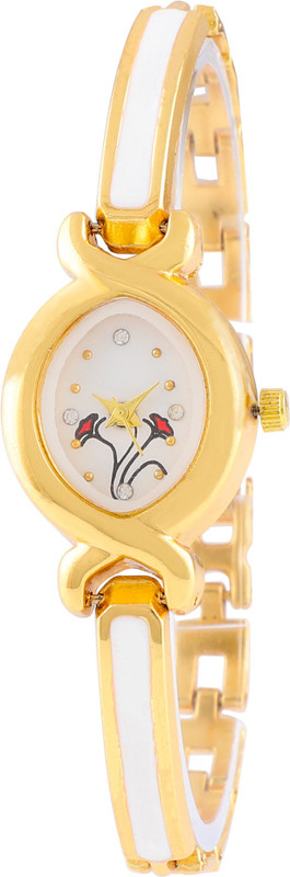 maitra AVI NEW New Designer White Dial & Gold strap Bracele Stylish Analog Watch - for Girls Analog Watch - For Girls Analog Watch  - For Men & Women