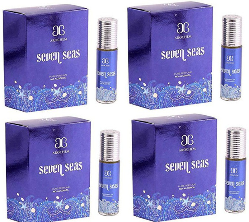 AROCHEM Seven Seas Attar Pack of 4 Herbal Attar(Spicy)