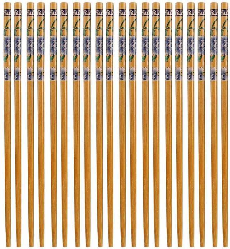 Nimbose Eating Bamboo Chinese Chopstick(Multicolor Pack of 20)