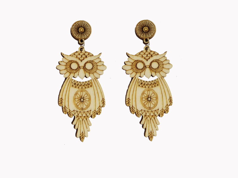 avikvi Wmen's Wooden Hoop Earrings Wood Hoop Earring