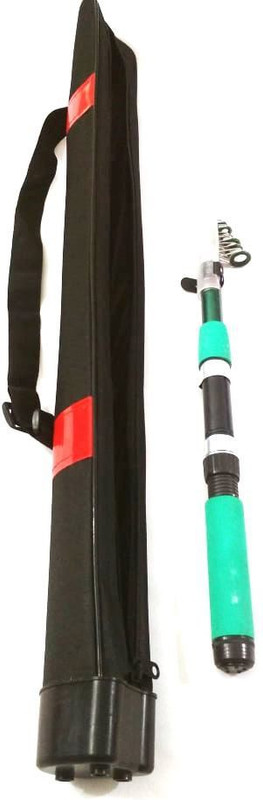 kushaan fishing rod and carry case 9584 Green Fishing Rod(270 cm, 0.125 kg, Green)
