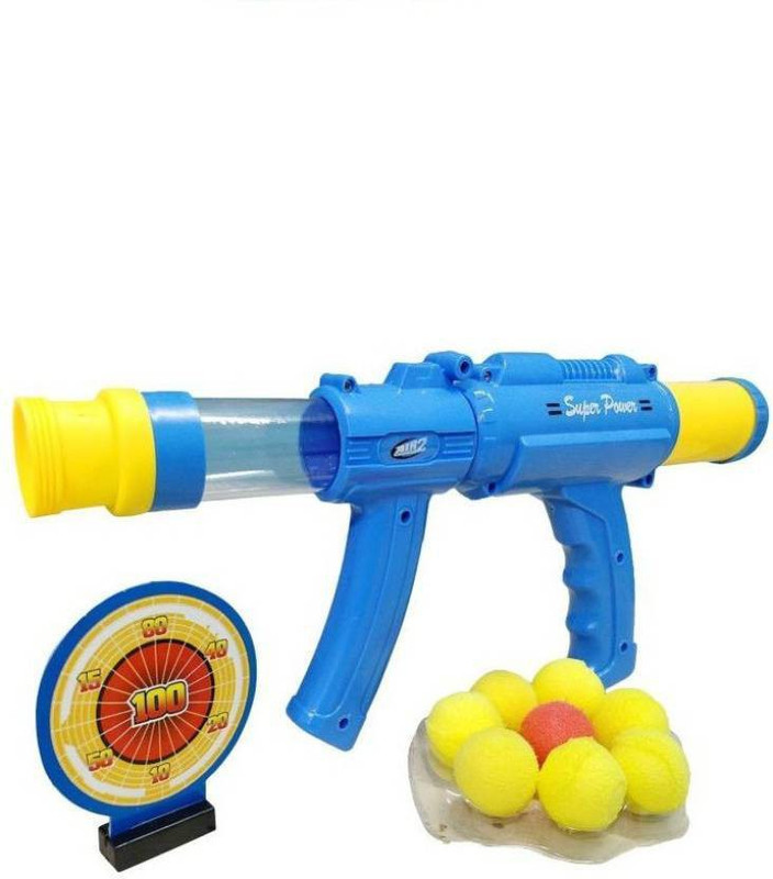 dollar store air blaster gun(Blue, Yellow)
