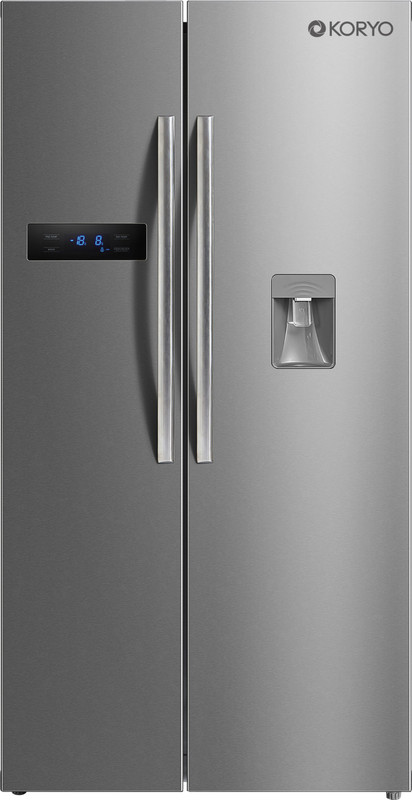 Koryo 591 L Frost Free Side by Side Inverter Technology Star Refrigerator(Silver, KSBS607INWD) Koryo 591 L Frost Free Side by Side Inverter Technology Star Refrigerator(Silver, KSBS607INWD)