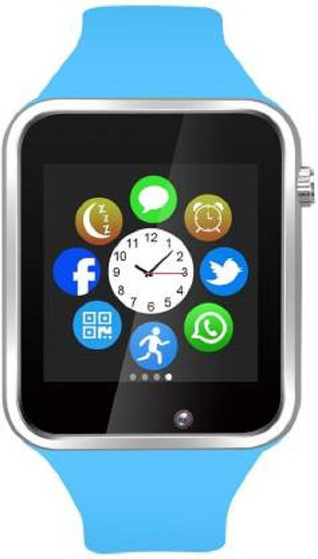 aybor A1 smart calling watch with bluetooth blue Smartwatch(Blue Strap FREE SIZE)