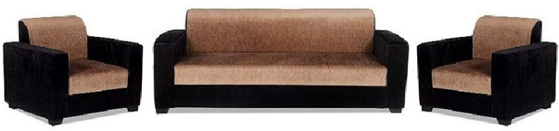 sreebala Leather 3 + 2 BROWN Sofa Set