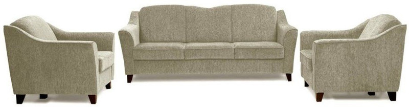 sreebala Leather 3 + 2 ash grey Sofa Set