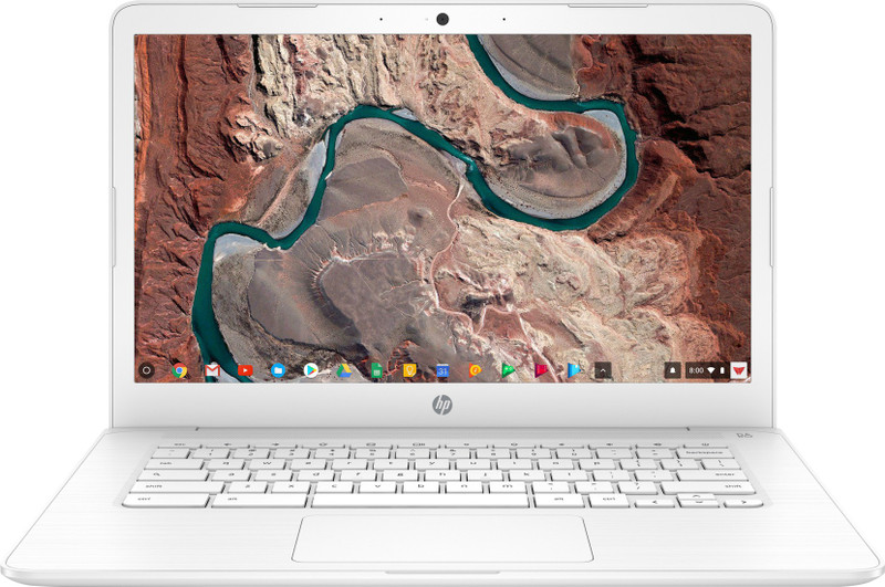 HP Chromebook Celeron Dual Core - (4 GB/64 GB EMMC Storage/Chrome OS) 14-ca003TU Laptop(14 inch, Snow White, 1.53 kg)
