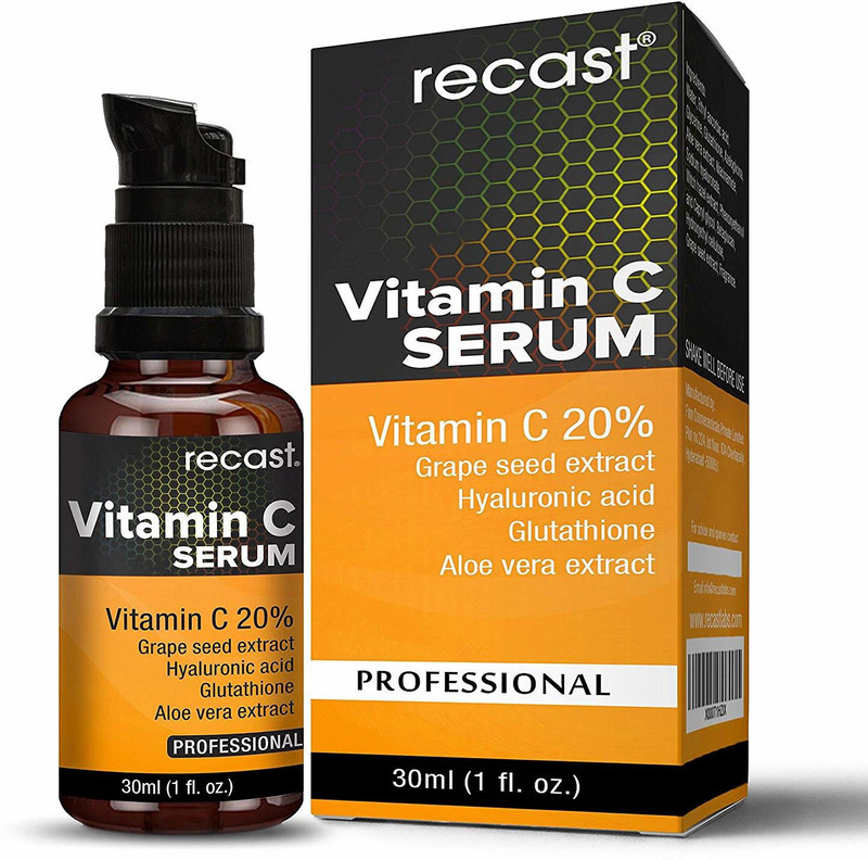 recast Vitamin C Facial Serum with Hyaluronic acid, Ferulic acid & Mixed tocopherols(30 ml)