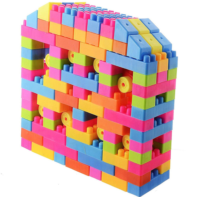allmusic Building Blocks Construction Learning Educational Toy Set For Kids Puzzle Assembling Unbreakable 100 Pcs Building Block Toy Set(100 Pieces)