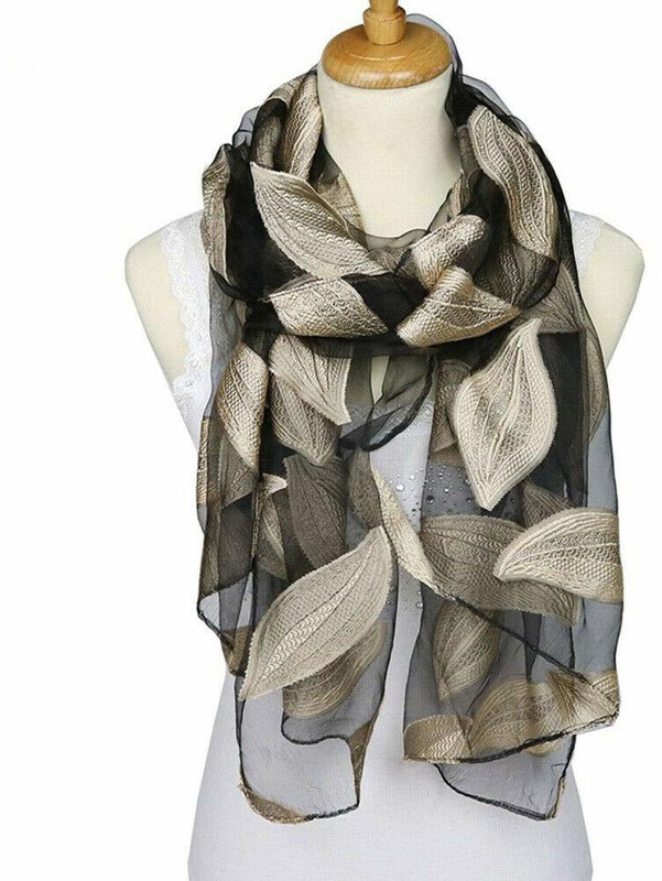chekido Self Design Polyester Women Stole, Scarf, Fancy Scarf