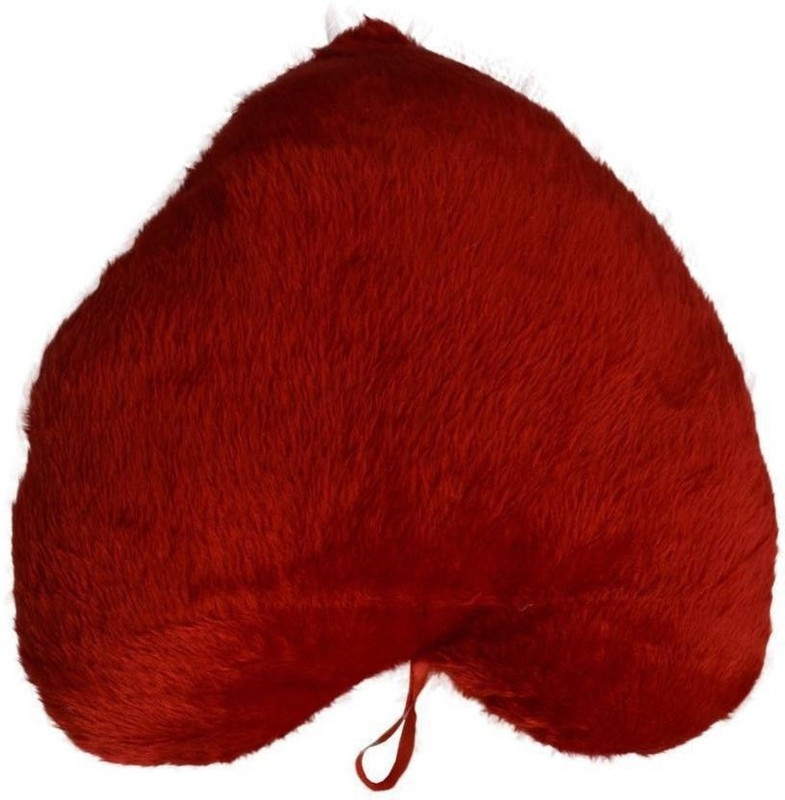 hasya big store heart shape soft cushion pillow - 30 cm (Red)  - 30 cm(Red)