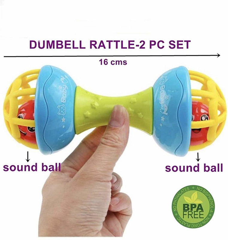 hinik Attractive Colourful Non Toxic Rattle(Multicolor)