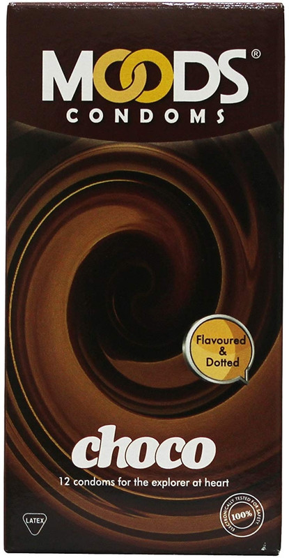 MOODS Choco Flavoured Condoms , Set of 12 Condom(12 Sheets)