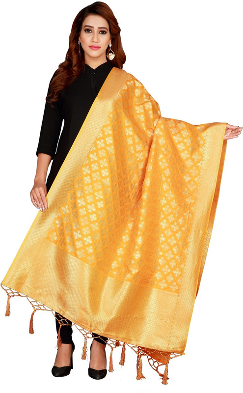 omkar fashion Poly Silk Self Design Women Dupatta