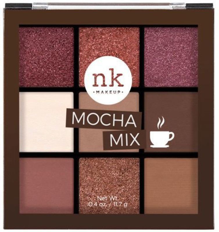 NICKA K NINE COLOR EYESHADOW PALETTE - MOCHA MIX 11.7 g(MOCHA MIX)