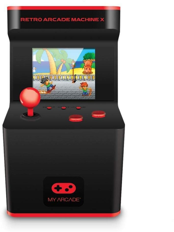YODNSO Portabe Classic Retro Machine Game 16-Bit Mini My Arcade NA GB with Sports, Puzzle, Adventure, Arcade, Racing, and 300 more built in Games(Black)
