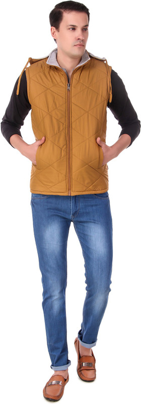 young threads collection Sleeveless Solid Men Jacket