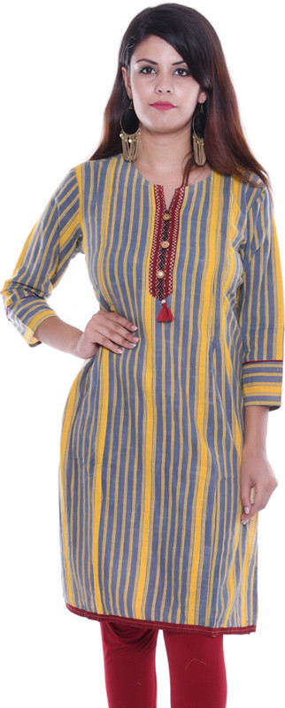 bubblimaa Casual Self Design Women Maternity Wear Kurti(Multicolor)