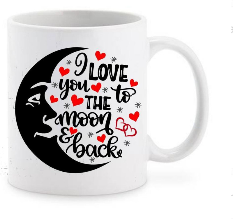 happykart GIFU AMAZING LOVE YOU T THE MOON Ceramic Mug(350 ml)