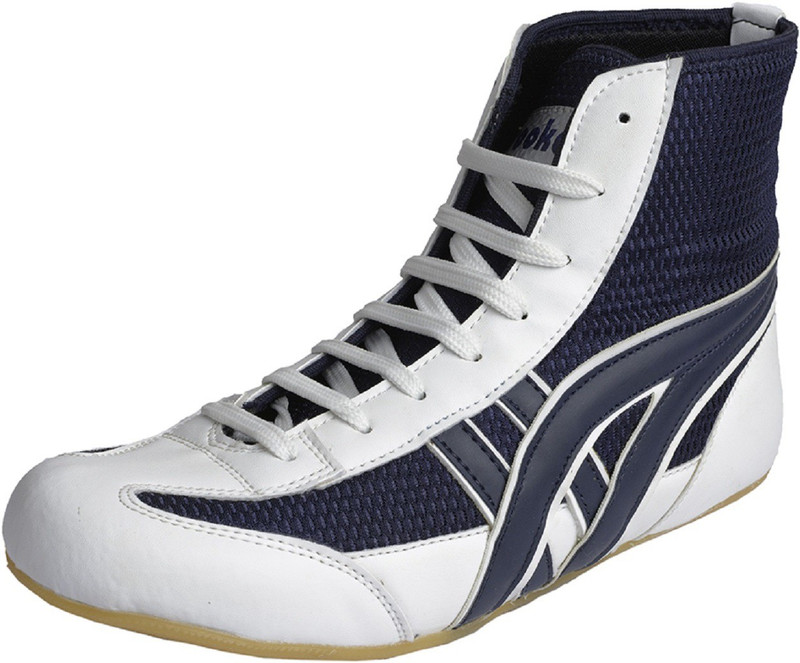 wrooker Boxing & Wrestling Shoes For Men(White, Blue)