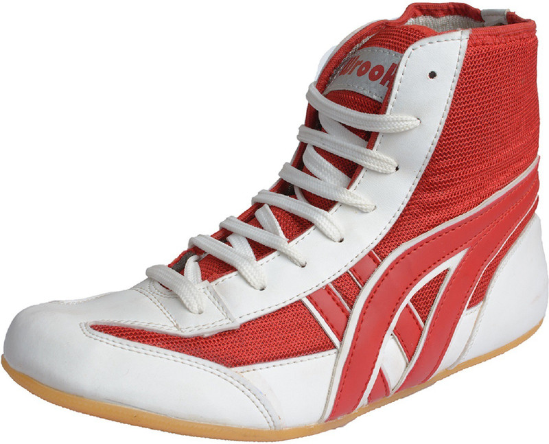wrooker Boxing & Wrestling Shoes For Men(White, Blue)
