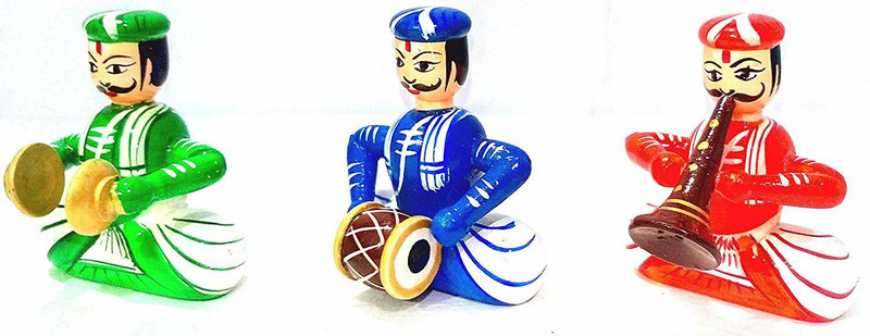 sri balajee Decorative Showpiece  -  10 cm(Wood, Multicolor)