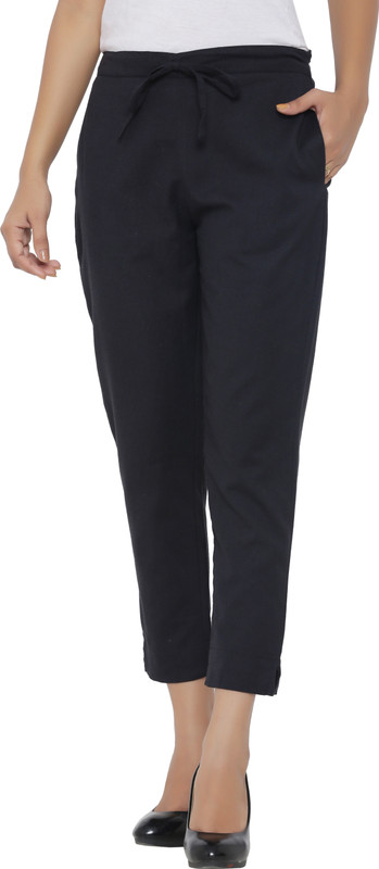 styleit Regular Fit Women Black Trousers